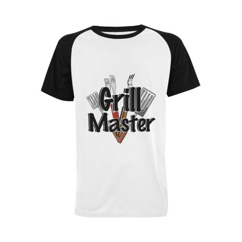 King of the Grill - Grill Master Men's Raglan T-shirt (USA Size) (Model T11)