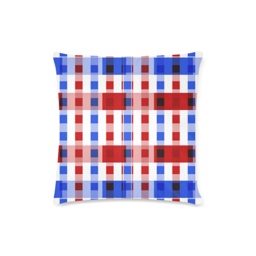 red white blue CRISS CROSS 3 Custom Zippered Pillow Case 16"x16" (one side)