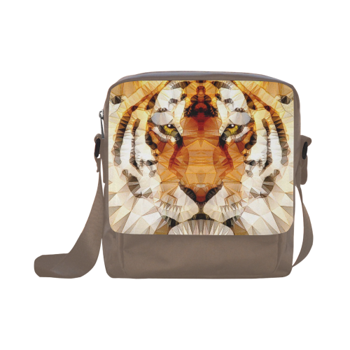 abstract tiger Crossbody Nylon Bags (Model 1633)