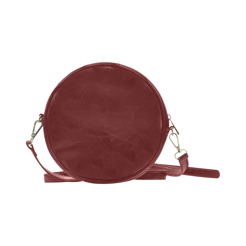 Pink Winter Flower Round Sling Bag (Model 1647)