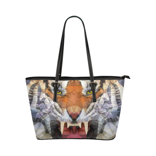 roaring tiger Leather Tote Bag/Large (Model 1651)