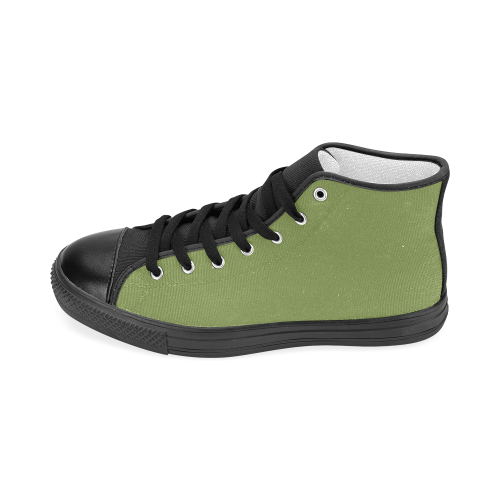 Peridot Men’s Classic High Top Canvas Shoes (Model 017)