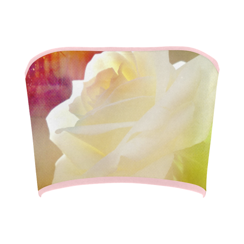 A Rose White Bandeau Top