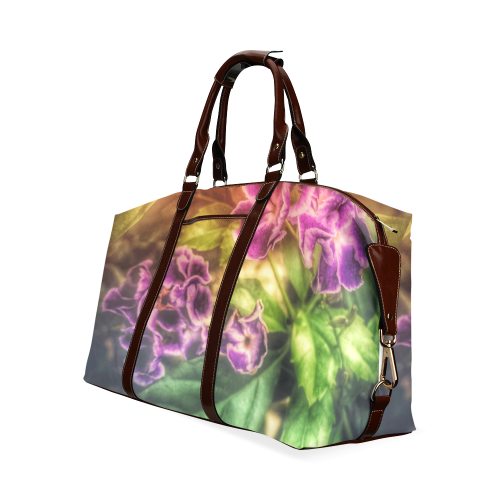 Purple Flowers Classic Travel Bag (Model 1643)