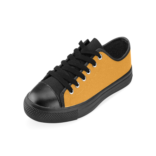 Radiant Yellow Men's Classic Canvas Shoes (Model 018)