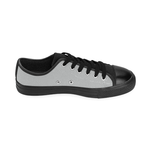 Glacier Gray Men's Classic Canvas Shoes (Model 018)