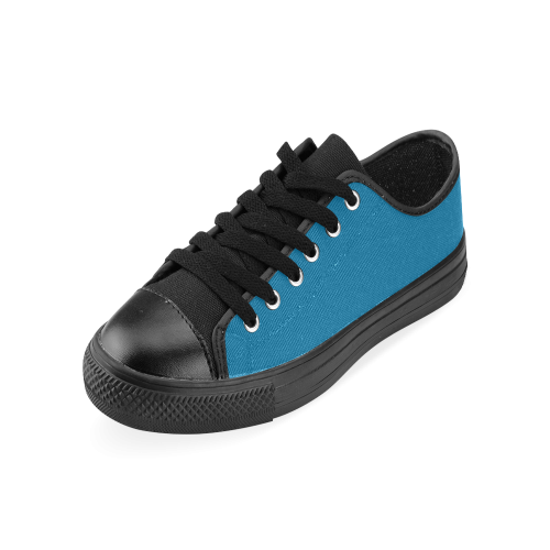 Methyl Blue Men's Classic Canvas Shoes (Model 018)