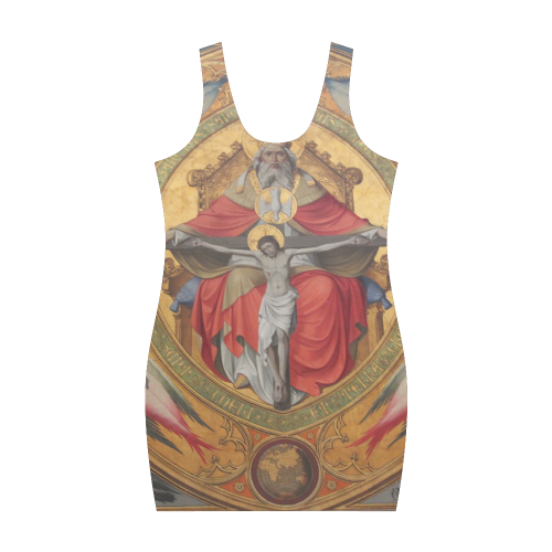 Jesus on Cross Medea Vest Dress (Model D06)