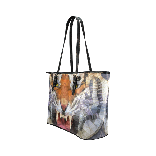 roaring tiger Leather Tote Bag/Large (Model 1651)