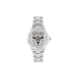 VEGAN CALF Unisex Stainless Steel Watch(Model 103)