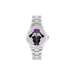 DOG PUPPY Unisex Stainless Steel Watch(Model 103)