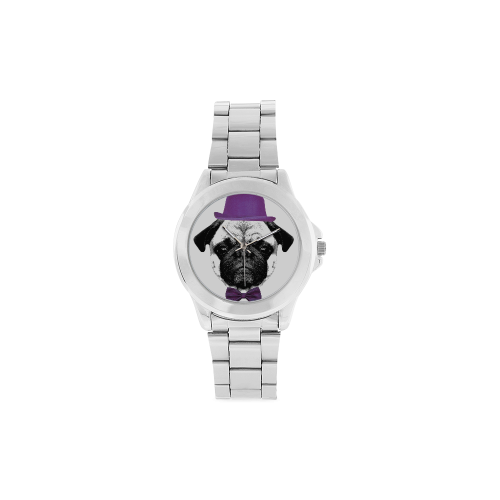 DOG PUPPY Unisex Stainless Steel Watch(Model 103)