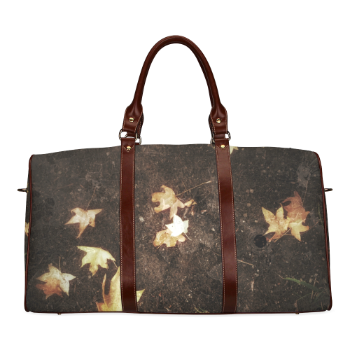 Fallen Leaves Waterproof Travel Bag/Large (Model 1639)