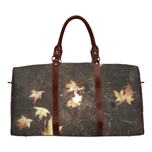 Fallen Leaves Waterproof Travel Bag/Small (Model 1639)