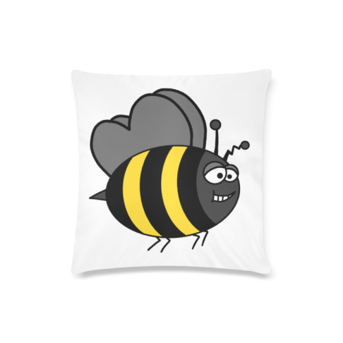 Crazy Bee Custom Zippered Pillow Case 16"x16"(Twin Sides)