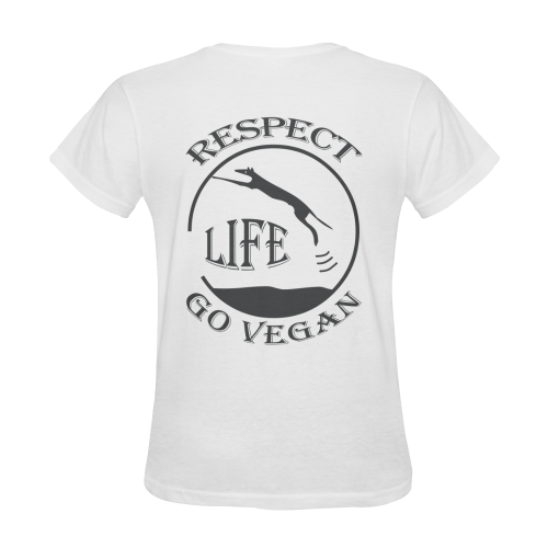 VEGAN RESPECT LIFE Sunny Women's T-shirt (Model T05)