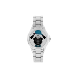 DOG PUPPY Unisex Stainless Steel Watch(Model 103)