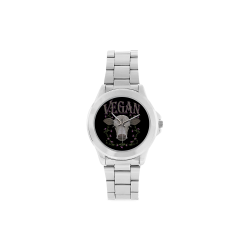 VEGAN CALF Unisex Stainless Steel Watch(Model 103)