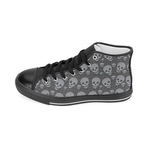 SKULLS EVOLUTION Women's Classic High Top Canvas Shoes (Model 017)