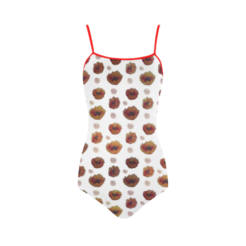Poppies Strap Swimsuit ( Model S05)