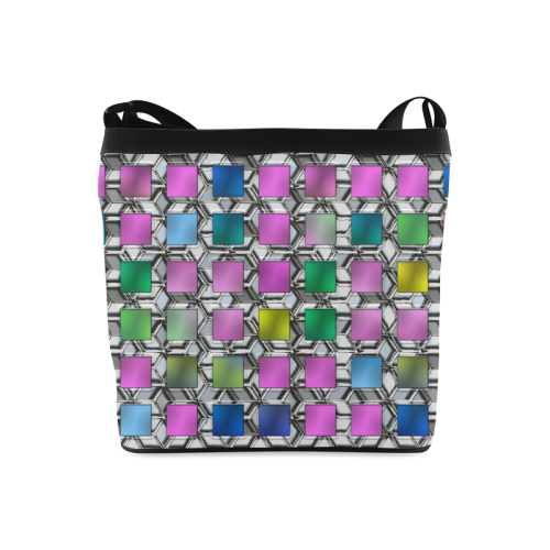 SQUARE MULTICOLOR Crossbody Bags (Model 1613)