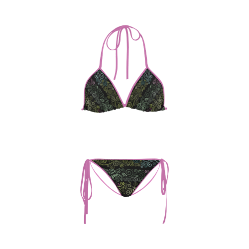 Psychedelic pastel Custom Bikini Swimsuit