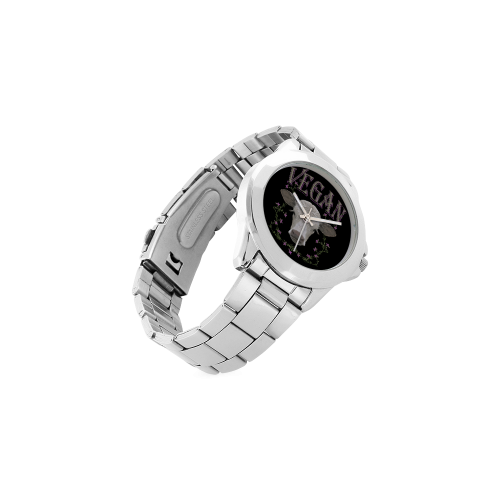 VEGAN CALF Unisex Stainless Steel Watch(Model 103)
