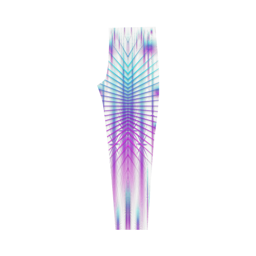 Star fall in rainbow landscape Capri Legging (Model L02)