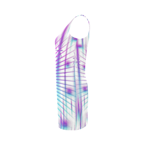 Star fall in rainbow landscape Medea Vest Dress (Model D06)