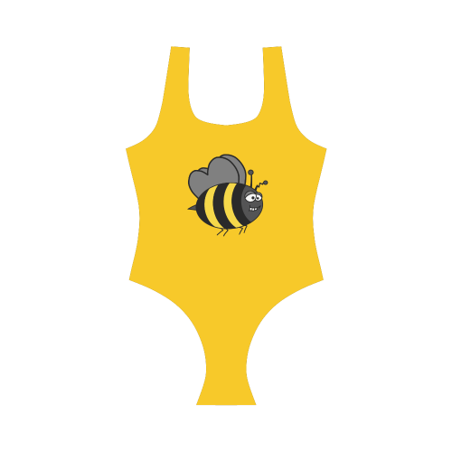 Crazy Bee Vest One Piece Swimsuit (Model S04)