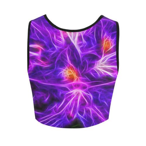 Rhododendron Topaz Women's Crop Top (Model T42)