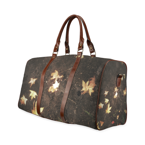 Fallen Leaves Waterproof Travel Bag/Large (Model 1639)