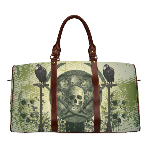 Awesome skulls Waterproof Travel Bag/Small (Model 1639)