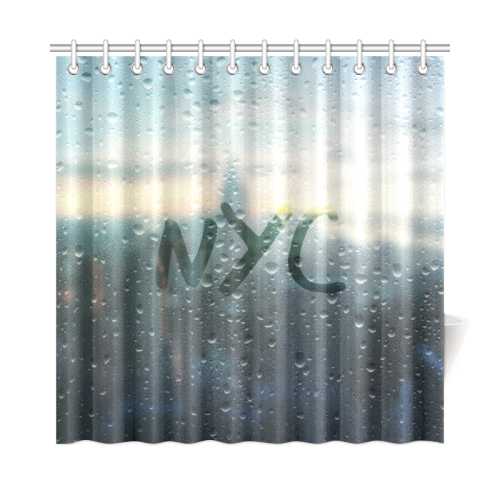 Rainy Day in NYC Shower Curtain 72"x72"