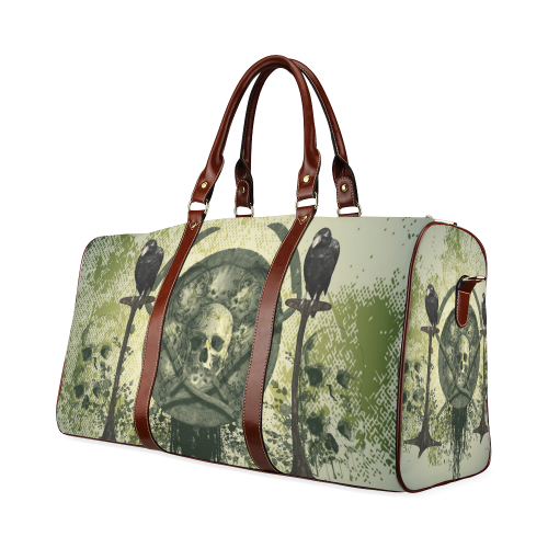 Awesome skulls Waterproof Travel Bag/Small (Model 1639)