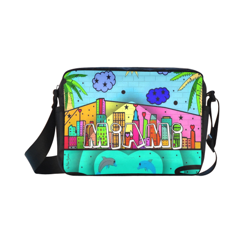 Miami by Nico Bielow Classic Cross-body Nylon Bags (Model 1632)