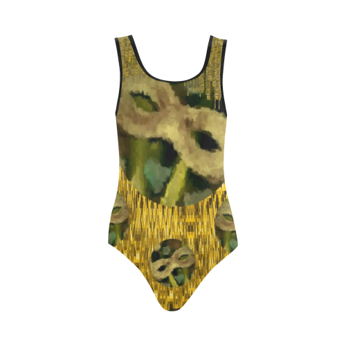 masquerade Vest One Piece Swimsuit (Model S04)