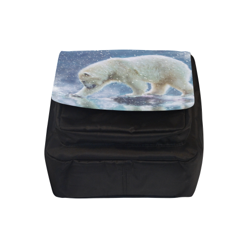 A polar bear at the water Crossbody Nylon Bags (Model 1633)
