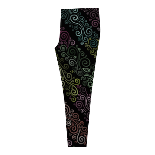 Psychedelic pastel rainbow Cassandra Women's Leggings (Model L01)