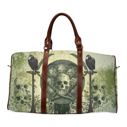 Awesome skulls Waterproof Travel Bag/Small (Model 1639)