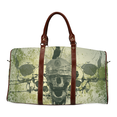 Skull Waterproof Travel Bag/Small (Model 1639)