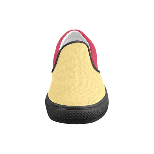 Lollipop and Lemon Drop Women's Unusual Slip-on Canvas Shoes (Model 019)