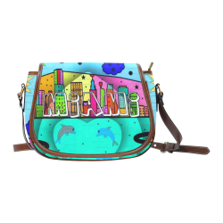 Miami by Nico Bielow Saddle Bag/Small (Model 1649) Full Customization