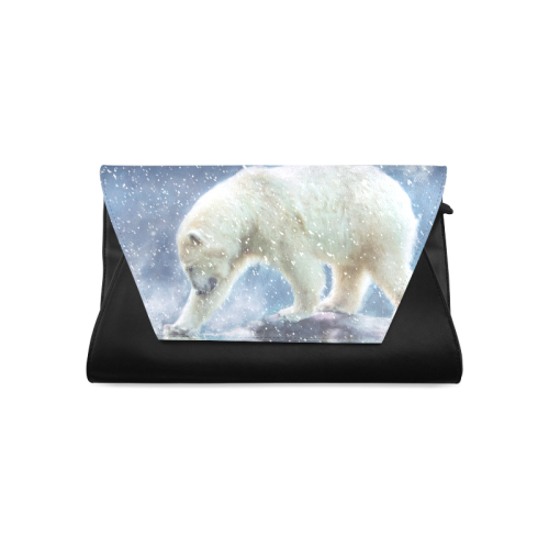 A polar bear at the water Clutch Bag (Model 1630)
