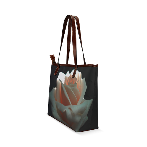 A Beautiful Rose Shoulder Tote Bag (Model 1646)