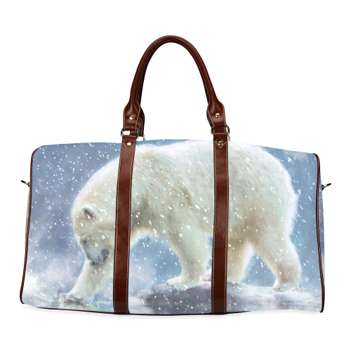 A polar bear at the water Waterproof Travel Bag/Small (Model 1639)