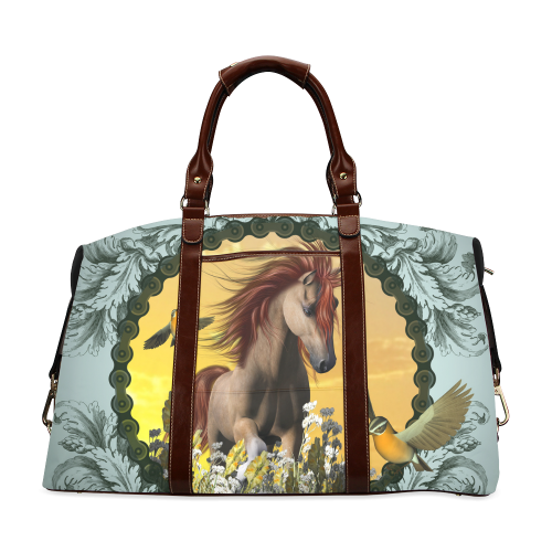 Horse with birds Classic Travel Bag (Model 1643)