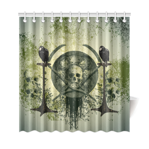 Awesome skull Shower Curtain 69"x72"