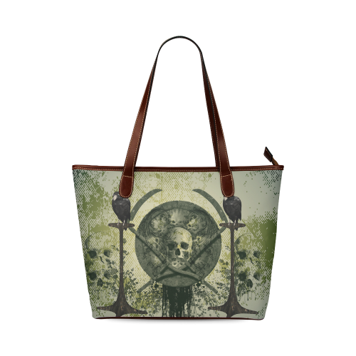 Awesome skulls Shoulder Tote Bag (Model 1646)