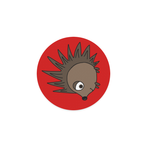 Cute Cartoon Hedgehog Round Coaster